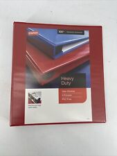 Staples Heavy Duty 1 3-ring View Binder Red 56295 275 Sheets