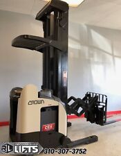 Crown Rd5220-30 Standup Electric Double Deep Reach Truck Forklifts 346 Mast
