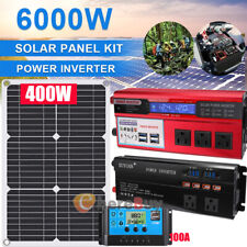 4000w Solar Panel System 12v Solar Battery 100a Controller Solar Panel Kit Home