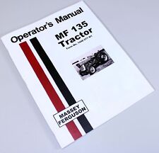 Massey Ferguson Mf 135 Tractor Owners Operators Manual Book Gas Diesel All Years