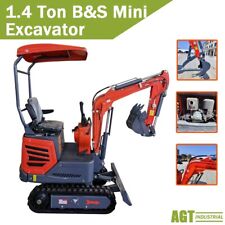 Agt 1.4 Ton Mini Excavator Hydraulic Digger Tracked Crawler 13.5hp Bs Gas Epa