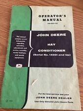 John Deere Hay Conditioner Omh601158 Operators Manual Book