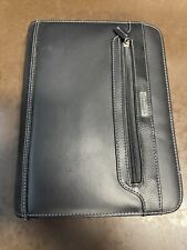 Planner Franklin Covey 7 Ring Zip Around Black Leather Binder