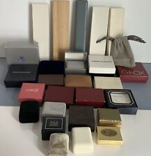 Mixed Lot Empty Vintage Jewelry Gift Boxes Ring Boxes G Fox Swank Etc. 27 Pcs
