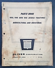 Oliver Models 950-990-995 Series Tractors Original Dealer Parts Book Manual