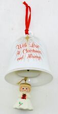 Russ Angel Bell Ornament Sounds Of Christmas Series Porcelain Holiday Decor