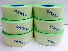 Genuine Garvey Labels For Price Gun 22-6 22-7 22-8 Green 36 Roll 4 Ink Roll