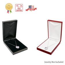 Novel Box Necklace Gift Box Jewelry Display Holder Black Or Red