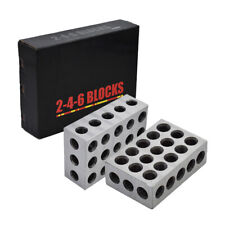 1 Matched Pair 246 Blocks 23 Holes 2x4x6 Blocks .0002 2-4-6 Blocks Machinist