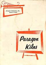 Vintage Paragon Kilns Dallas Texas Tx Catalog Cpb1
