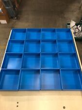 16 6x6x3blue Organizer Trays Toolbox Dividers Cups Fit Lista Vidmar
