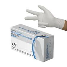 5.5mil Latex White Examination Gloves - Medical Grade Disposable Powder Free