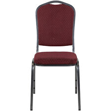 Crown Back Stackable Banquet Chair - Red