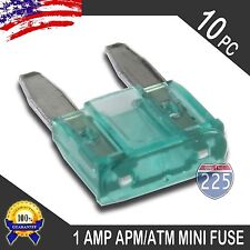 10 Pack 1a Mini Blade Style Fuses Apmatm 32v Short Circuit Protection Fuse Us