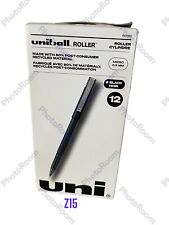 Uni-ball Roller Rollerball Stick Pen Black Ink Micro 0.5mm 12-pack - Brand New