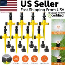 360 Rotation Auto Irrigation System Garden Lawn Sprinkler Patio Save Water Usa
