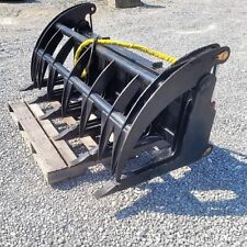 68 Root Rake Clam Grapple With Skid Steer Quick Connect