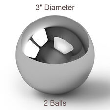Two 3 Inch G25 Precision Chromium Chrome Steel Bearing Balls Aisi 52100