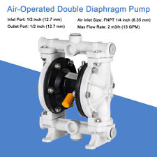 Industrial Air Operated Double Diaphragm Pump 100 Psi 12 Outlet Inlet 0-50m