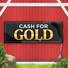 Cash For Gold Indoor Outdoor Vinyl Banner Design