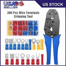 Ferrule Crimping Tool Kit Self-adjustable Ratchet Tool 300pc Wire Terminals