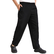 1 Pair Black Chef Pants Workwear Trousers Work Pants Men Pants Staff Slacks
