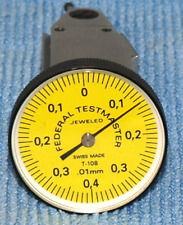 Metric Bestest Vertical Dial Test Indicator .01 Mm Badged Federal. No Engravings