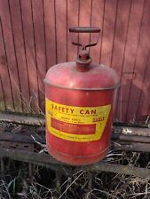 Vintage Red Eagle Safety Gas Can 5 Gallon Ui-50 S Type 1 Metal W Moving Handle
