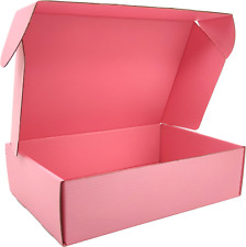 Pink Cardboard Corrugated Mailer Boxes Assorted Sizes Shipping Packaging