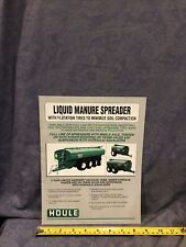 Houle Liquid Manure Spreader Sales Brochure