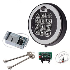 Electronic Lock Replacement Gun Safe Lock With Solenoid Lock 2 Override Keys