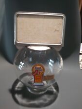 Vintage Ford Glass Globe Penny Gumball Vending Machine Coin Op With Sign