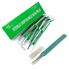 Disposable Scalpel Blades 10 Sharp Tempered Stainless-steel Blades - Box 10 Pcs