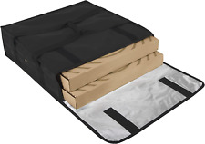 Pizza Carrier Insulated Bag Large For Deliveries 20x20 Food Bag Black