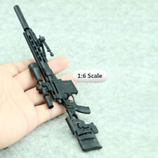16 Scale Model Assembly Sniper Rifle Gun 4d Black Msr For 12 Figure Toy 