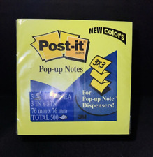 Post-it Notes 5 Pop-up Notes 500 Total Sheets 3 X 3 Bright New Colors