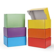9x6x4 Inch Shipping Boxes 18 Pack 6 Colors Cardboard Gift Boxes With Lids For...