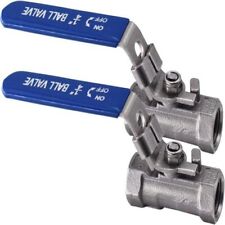 1p 14 Ball Valve 316 Stainless Steel Standard Port 1000 Wog For Water 2pack