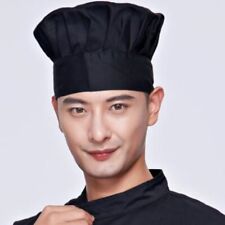 Adjustable Professional Chefs Catering Hat Men Cap Cook Food Prep Kitchen Round