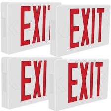 4-pack Led Emergency Exit Light Sign - Battery Backup Ul924 Fire Red - Sign