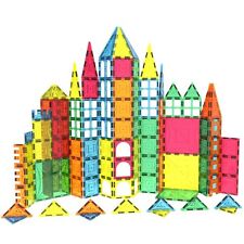 182pc Magnet Tiles Mag-genius Magnetic Building Blocks Set Toys For Kids Gift