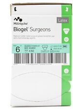 Molnlycke 30460 Biogel Surgeons Size 6 Latex Surgical Gloves Box Of 50 Pairs