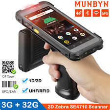 Munbyn Android 11 Handheld Barcode Scanner 2d1dqrrfid Rugged Mobile Computer