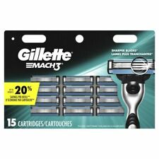 Gillette Mach3 Mens Razor Blade Refills - 15 Count