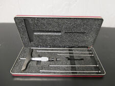 Starrett No. 445 Depth Micrometer Gage 0-6 With Case