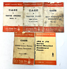 Vintage Assorted J. I. Case Operators Manuals - Lot Of 5