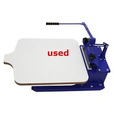 Used Table Type 1 Color Simple Silk Screen Printing Press Equipment For T-shirt