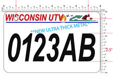 Wisconsin Utv License Plate Wi Utv Best Plate On The Market Now Thicker
