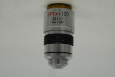 Olympus Splan 100x 1.25 Oil 1600.17 Microscope Objective