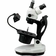 Amscope 7x-45x Advanced Zoom Stereo Microscope With Jewel Gemology Stage